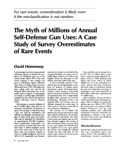 The Myth of Millions of Annual Study of Survey Overestimates