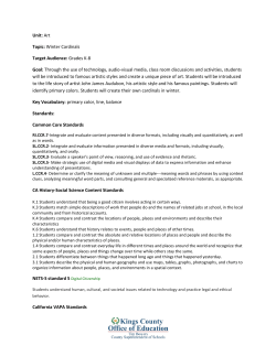 Audubon Winter Cardinals Lesson Plan