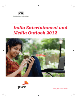 India Entertainment and Media Outlook 2012