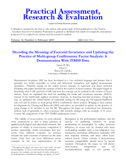 Decoding the Meaning of Factorial Invariance and Updating the