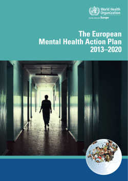 The European Mental Health Action Plan 2013&ndash;2020