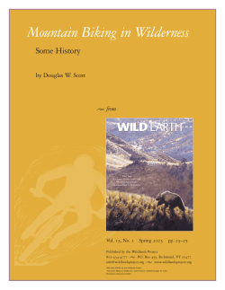 Mountain Biking in Wilderness