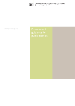 Procurement guidance for public entities