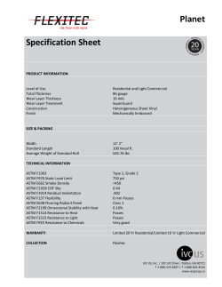 Planet Specification Sheet