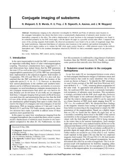 Conjugate imaging of substorms