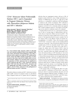 CD16+ Monocyte Subset Preferentially Harbors HIV