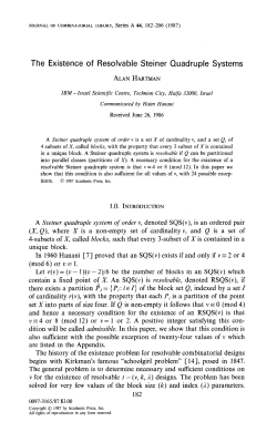 The Existence of Resolvable Steiner Quadruple Systems