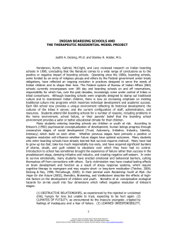 Therapeutic Residential Model