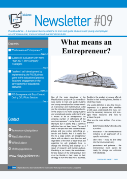 What means an Entrepreneur?