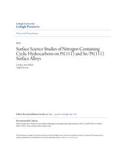 Surface Science Studies of Nitrogen