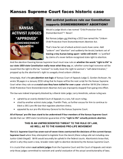 Kansas Supreme Court faces historic case