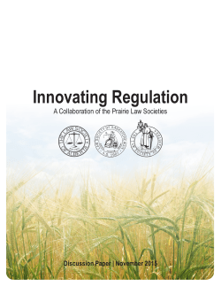 Innovating Regulation Consultation