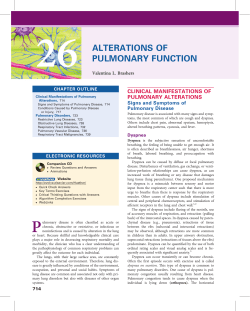 26 ALTERATIONS OF PULMONARY FUNCTION