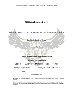 Early College High School Application