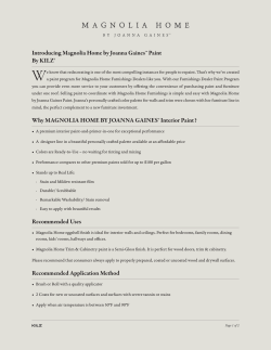 Introducing Magnolia Home by Joanna Gaines&trade; Paint By KILZ