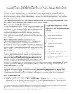 Fact Sheet - Impact of RF Spectrum Reallocation (revised)