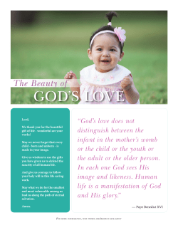 Beauty of God`s Love