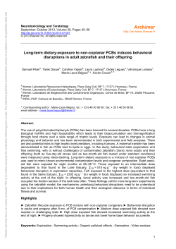Long-term dietary-exposure to non-coplanar - Archimer