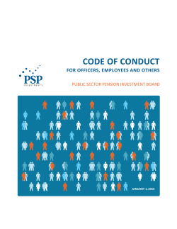 Code of Conduct for Officers, Employees and Others