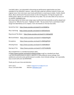 press kit - Keith Lykins