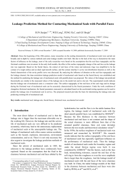 Leakage Prediction Method for Contacting Mechanical Seals with