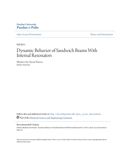 Dynamic Behavior of Sandwich Beams With - Purdue e-Pubs