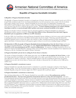 ANCA Fact Sheet - Armenian National Committee of America