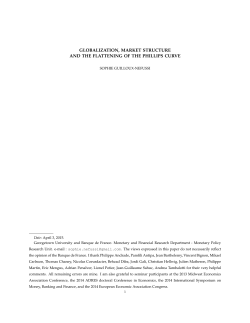 globalization, market structure and the flattening of the phillips curve