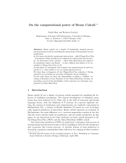 On the computational power of Brane Calculi