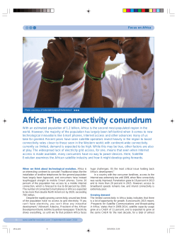 Africa: The connectivity conundrum