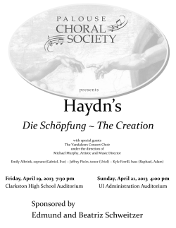 Haydn`s - Palouse Choral Society