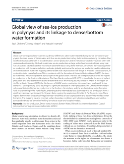 Global view of sea-ice production in polynyas and its linkage to