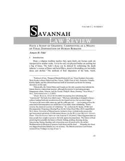 S avannah Law Review - Savannah Law School