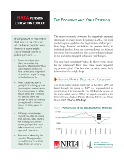 The Economy and Your Pension