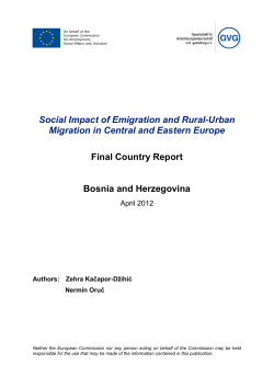 the social impacts of emigration - European Commission