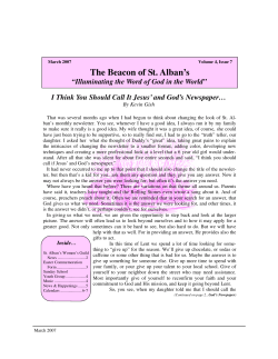 March 2007 - St. Albans Episcopal Church