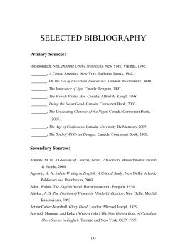 selected bibliography