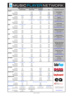 2008 music player network media schedule