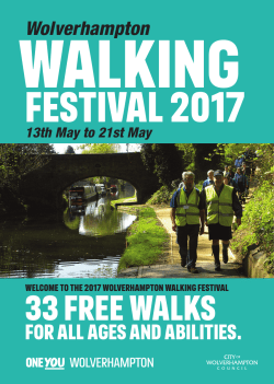 Walking Festival Brochure