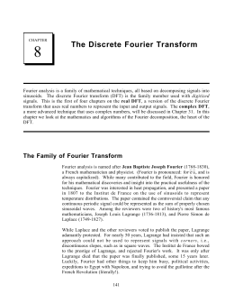The Discrete Fourier Transform