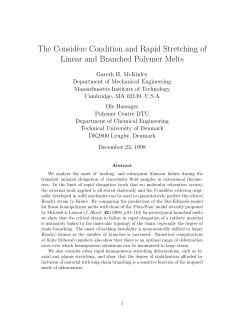 The Consid`ere Condition and Rapid Stretching of Linear and
