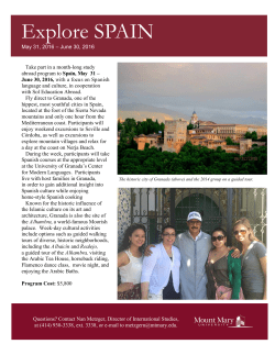 Explore SPAIN - Mount Mary University