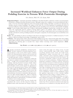 Increased Workload Enhances Force Output During