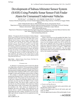 Development of Subsea Altimeter Sensor System (SASS) Using