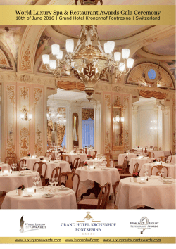 2.62 MB - World Luxury Restaurant Awards