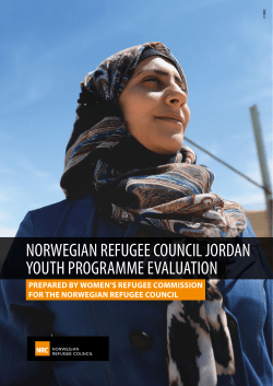 norwegian refugee council jordan youth programme evaluation