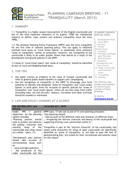 Tranquility - CPRE Devon