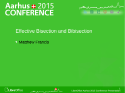 Effective Bisection and Bibisection