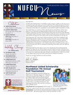 Celebrations Holiday Closings - Fidelis Catholic Credit Union