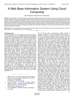 A Web Base Information System Using Cloud Computing